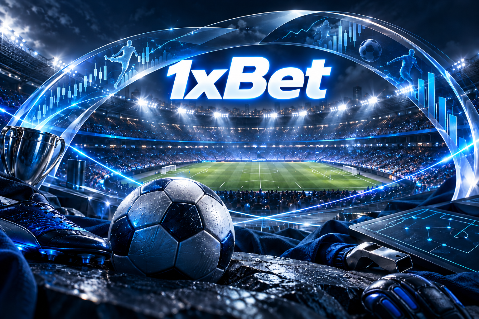 Обложка обзора 1xBet: спортивный раздел